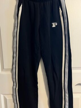 PINK Victoria's Secret Black Fleece Sweatpants with Pockets - XS